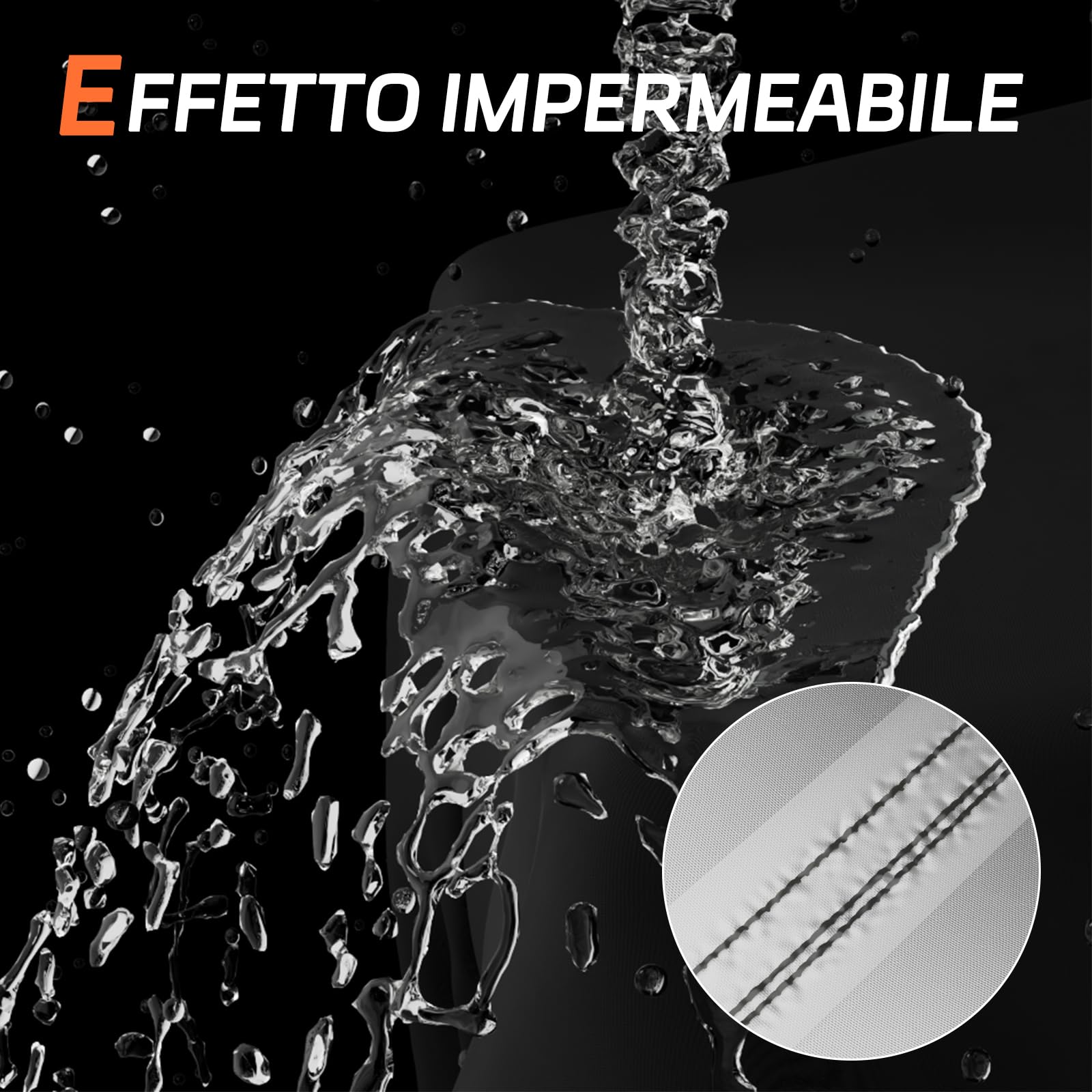 Telo Coprimoto Impermeabile Telo Moto Esterno Oxford 210D Copri Moto Polvere Pioggia Vento Escrementi di Uccelli Copertura Antifurto per Motorino Bicicletta Motocicletta Scooter, 245x105x125