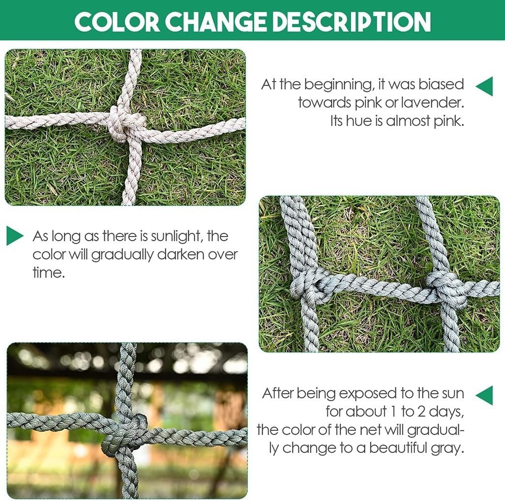 Outdoor Climbing Net for Kids and Adult,Climbing Net for Swing Set, Heavy Duty Rope Outdoor Cargo Webbing Net,Military Climbing Cargo Net(12mm-10cm,1X4m/3.3X13.12ft)