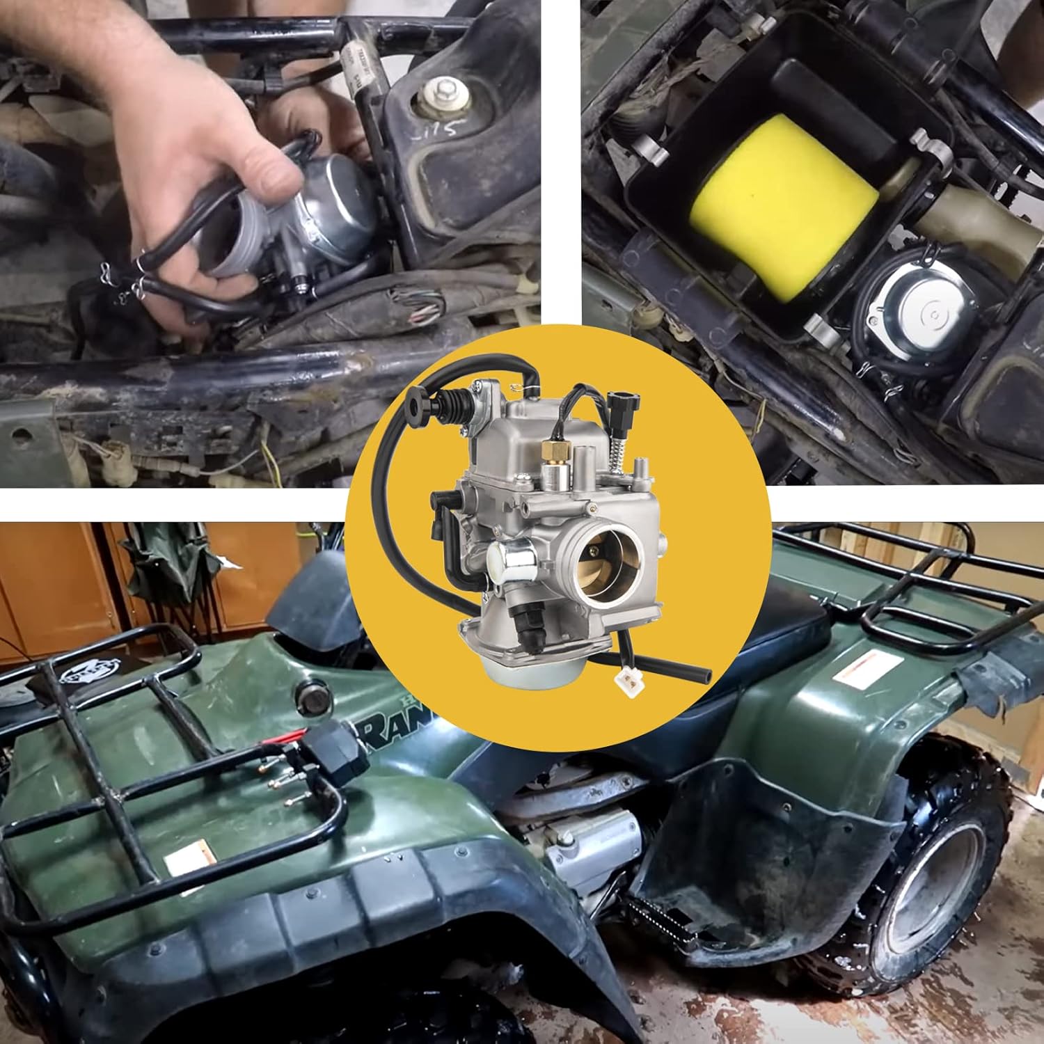 TRX350 Carburetor for Honda Rancher 350 TRX350 350ES 350FE 350FMTE 350TM 2000-2006 Carb