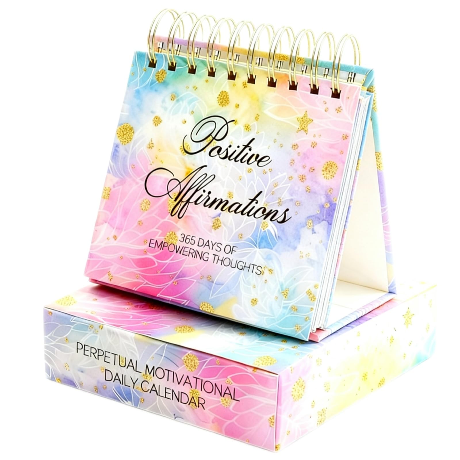 Motivational Quotes Desk Calendar, Inspirational Daily Calendar, 365 Day Perpetual Flip Calendar for Office, Home Decor, Positive Affirmation Gift for Women