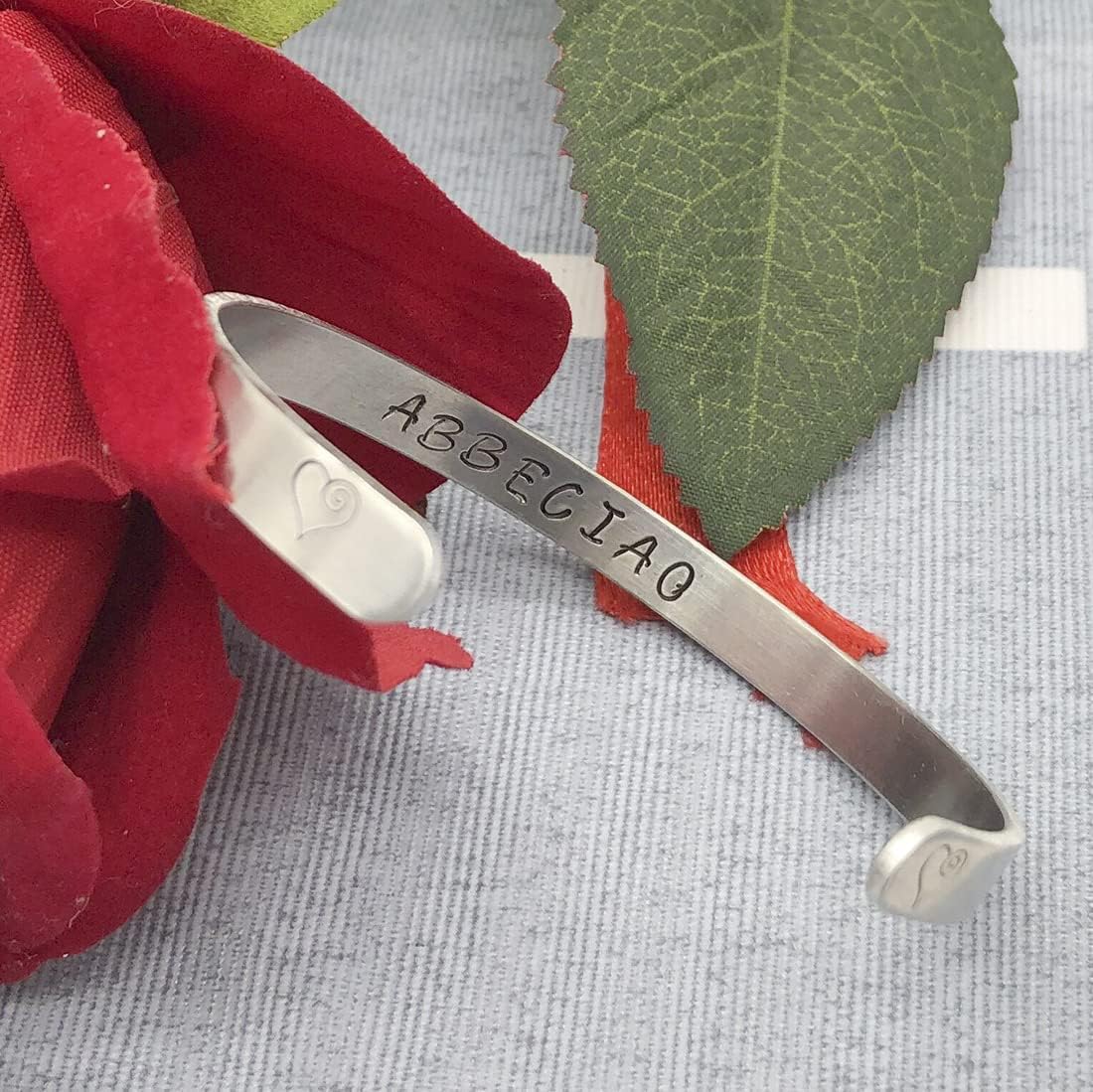 ABBECIAO 25 Pack Aluminum Bracelet Blanks for Metal Stamping and Engraving (14 Ga.) - 1/4 x 6 Inches - Image 5