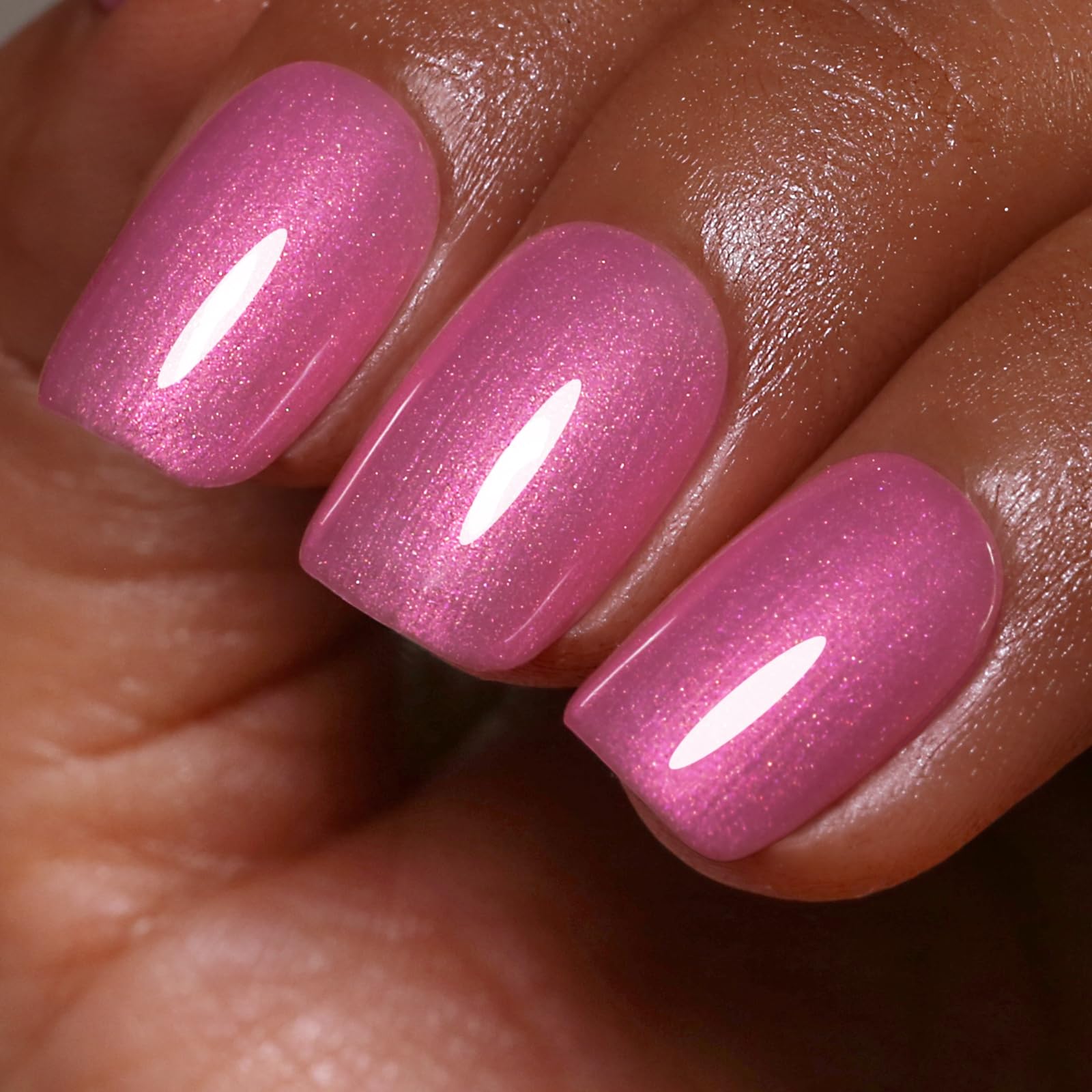 Ozzeal Iridescent Nude Mauve Pink Gel Nail Polish, 15ML Sparkle Shimmer Glitter, Soak Off LED UV Gel Nail Polish for Art DIY Manicure — view 55