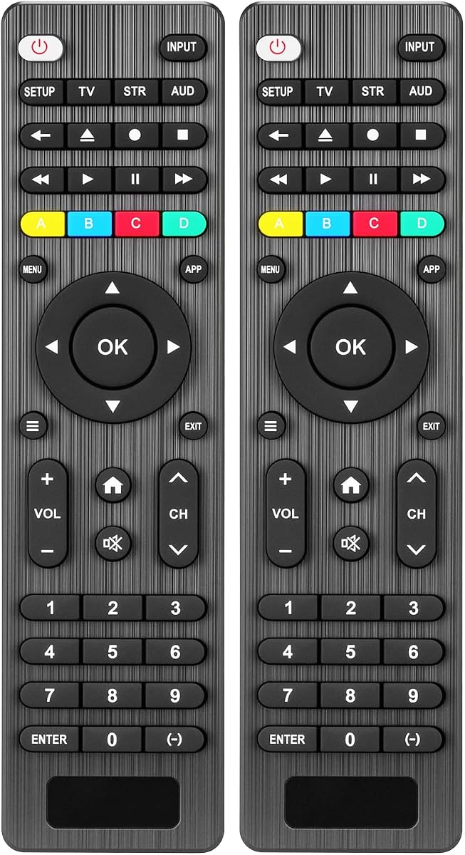 2 PCS Universal TV Remote Control with Light-Up-Button Compatible with LG, Samsung, Philips, Panasonic, Sharp TCL, Vizio, Sony, Sanyo, Toshiba, Insignia, Hisense, JVC, RCA Brand LCD LED 3D TV Remote