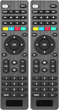 2 PCS Universal TV Remote Control with Light-Up-Button Compatible with LG, Samsung, Philips, Panasonic, Sharp TCL, Vizio, Sony, Sanyo, Toshiba, Insignia, Hisense, JVC, RCA Brand LCD LED 3D TV Remote