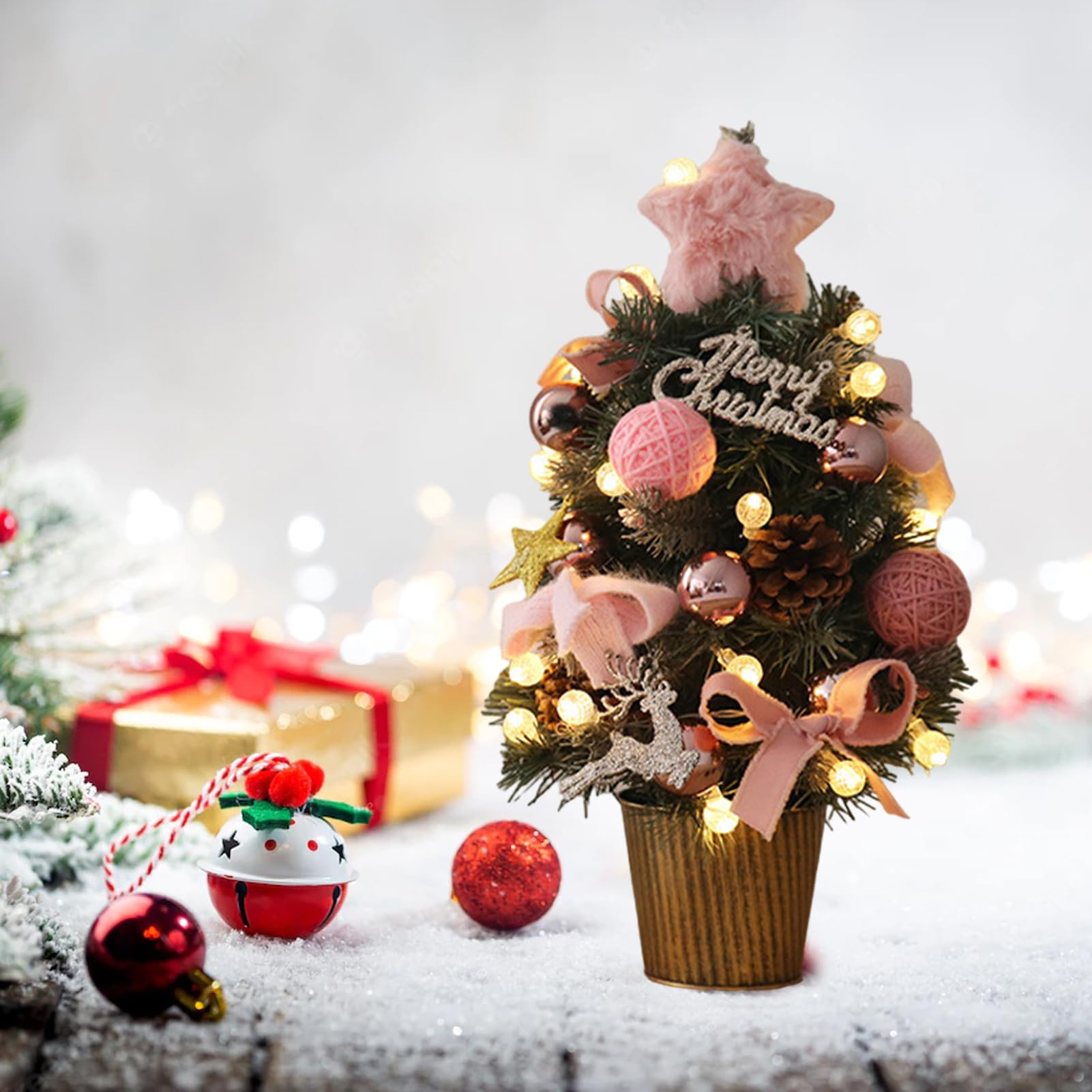 Mini árbol de Navidad - de vacaciones portátil, pino festivo artificial