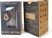 Vista 2 de Vasos de Pinta de Black Lantern – Vasos de Cerveza para Entusiastas de la Cerveza Artesanal - Juego de Dos Vasos de 16 oz. - Vasos de Cóctel