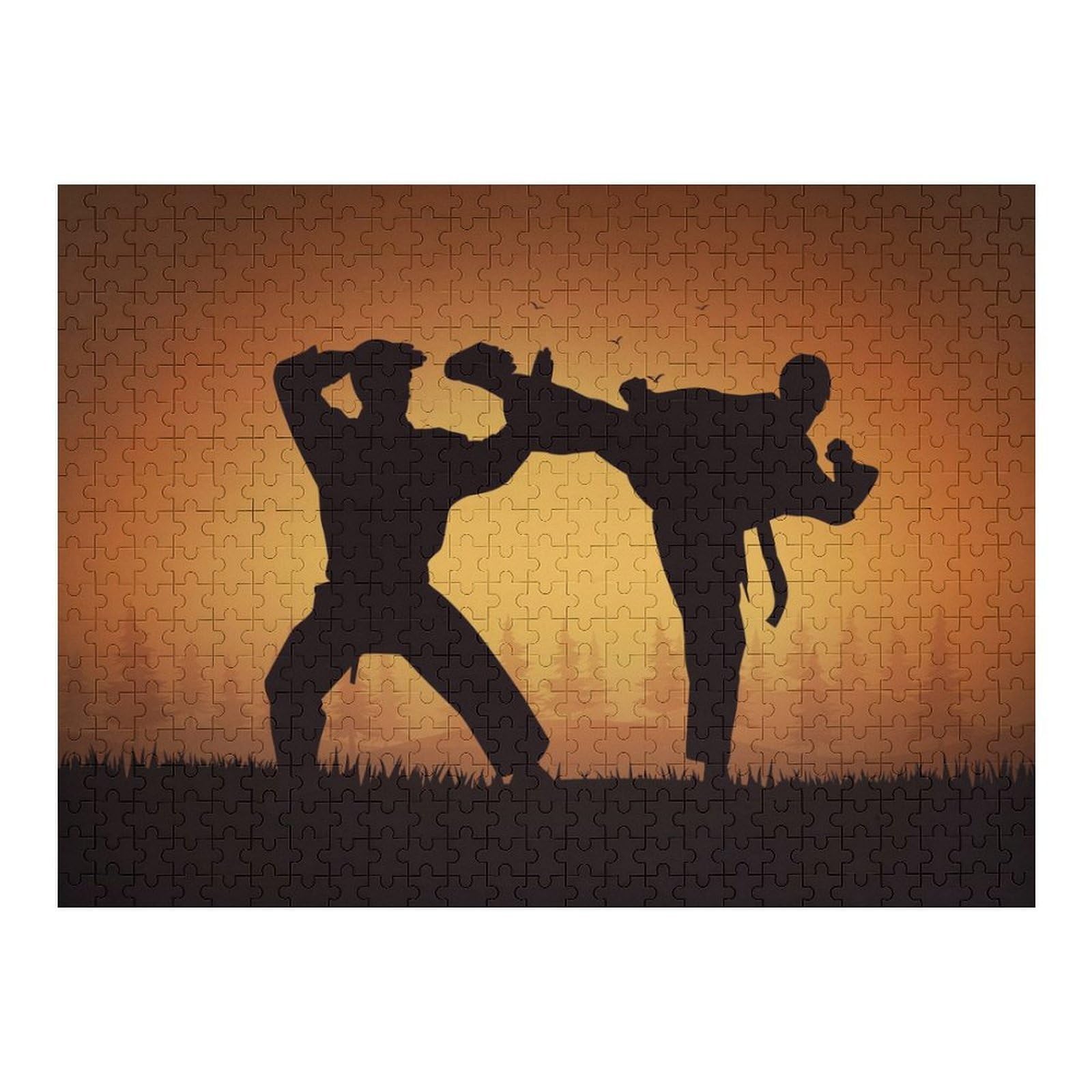 1000pcs(52x38cm) Jigsaw Puzzles for Adults Karate 2 Puzzle for Adults Brain Teaser Game Wall Art Unique Gifts for Birthday And Christmas 1000pcs(52x38cm)
