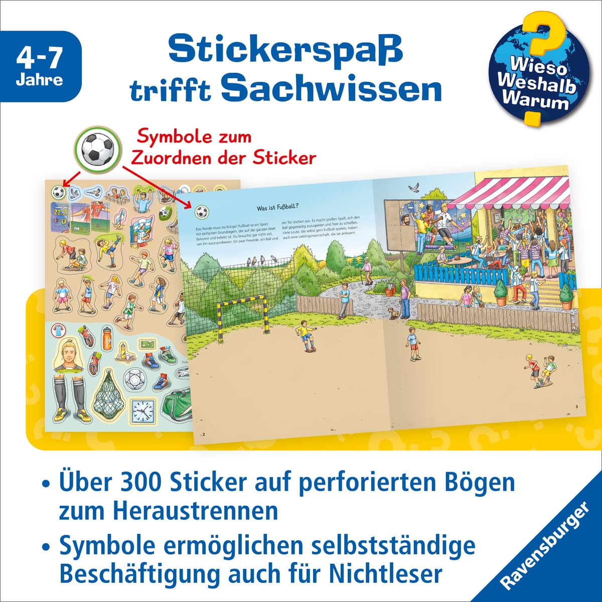 Wieso? Weshalb? Warum? Stickerheft: Fußball