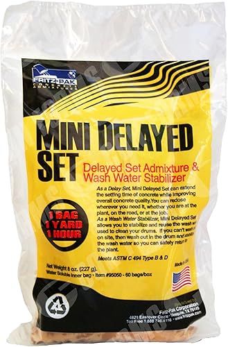 Fritz Pak - Mini sistema de bomba de hormigón retardado, sistema de hormigón proyectado, retardador fabricado en EE. UU. Con Forms