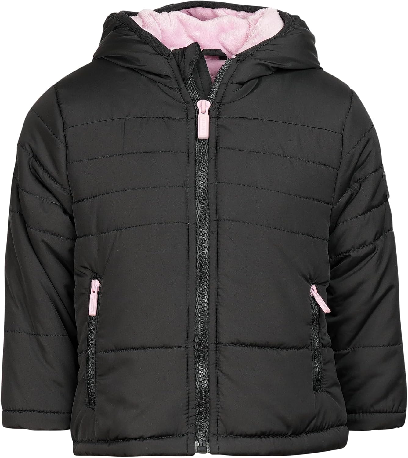 Hunter Clothes Girls – Plush Lined Puffer Winter Jacket with Hood, Warm Lightweight Coat for Baby & Big Girls (12M–12)