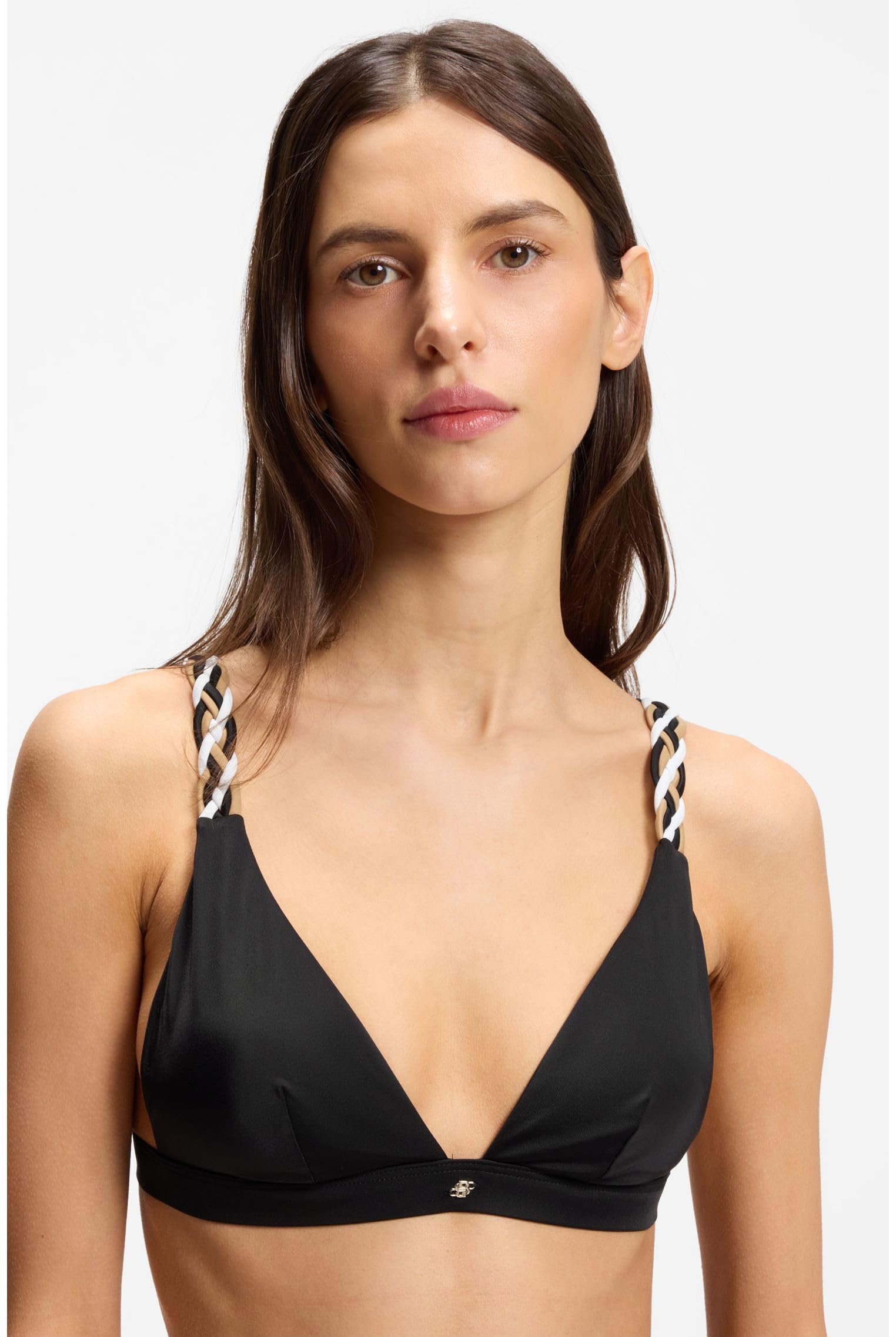 HUGO BOSS Damska góra od bikini z plecionymi ramiączkami 50561291