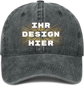 Trucker Cap Personalised with Photo/Logo/Text Baseball Cap Design Yourself Mesh Cap for Men & Women Adjustable Dad Cap Black Baseball Cap Men Women