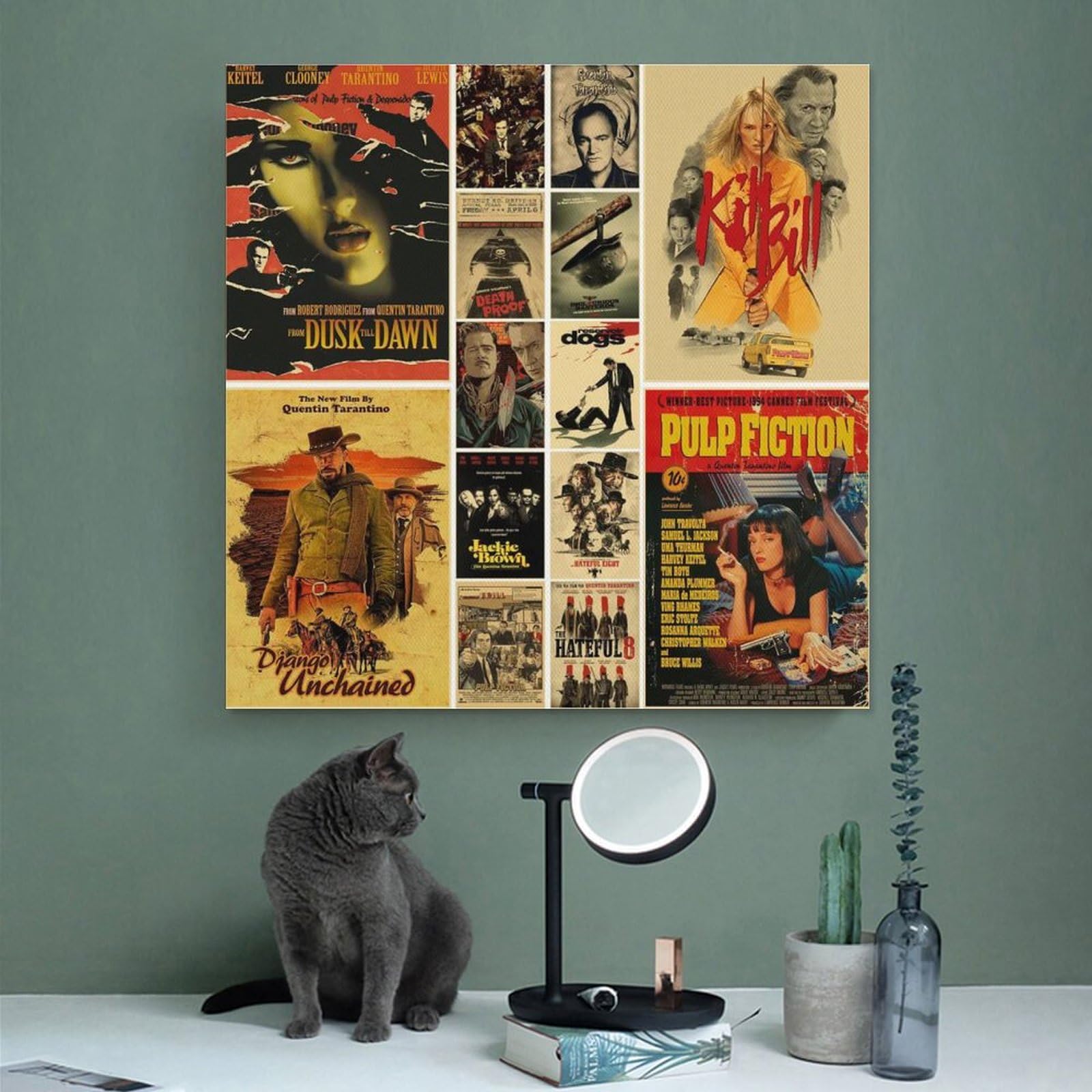 Amazon.co.jp: クエンティンタランティーノシリーズ映画レトロポスター