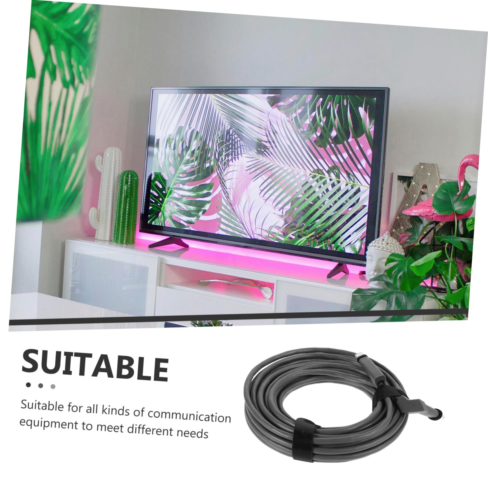 Lurrose Rallonge de Câble Réseau Cat 6 Pvc pour Équipement de Communication, Connexion Stable, Transmission Rapide, Cuivre sans Oxygène Bureau et Maison