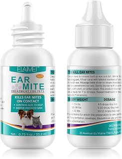 Aloe Vera Ear Mite for Dogs & Cats | Safe for Pets 12+ Weeks | 0.75 fl oz 22.2ml