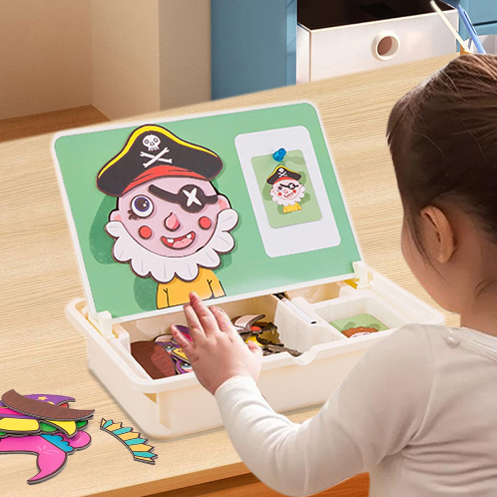 Magnetyczne Puzzle Z Pudełkiem Edukacyjna Gra Magnetyczna Dla | Kreatywne Gry Podróżne Z Pokrowcem Dla Dzieci W Wieku 3+ Żłobek Przedszkole