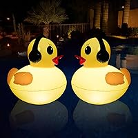 Vista 1 de Luces solares flotantes para piscina, luces de piscina impermeables de 16 pulgadas que flotan, accesorios de piscina LED iluminados, luz de piscina