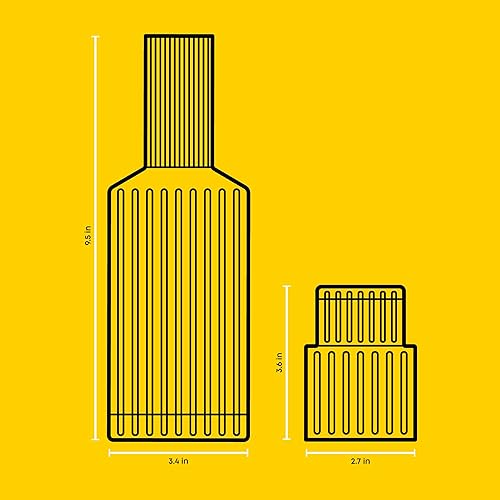 Miniatura 16 de JoyJolt Elle Copas de vino estriadas, juego de 2 copas de vino tinto de 17.5 onzas, copas de tallo único con tallo largo grande, copas de cóctel