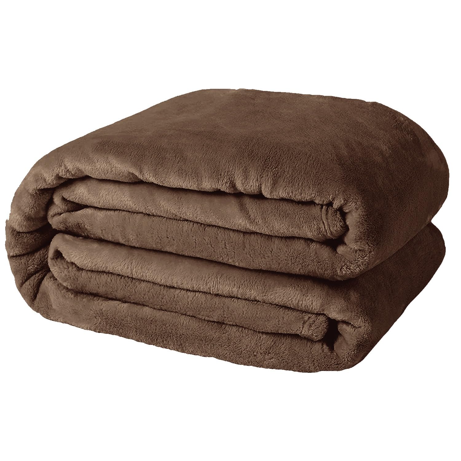 Casabella Chocolate Deluxe Soft Faux Fur Mink Fleece Throw Blanket-200X240 Cm, Sofa Throws, Cozy Warm Blanket Throw For Bed, Settees, King Fleece Blankets