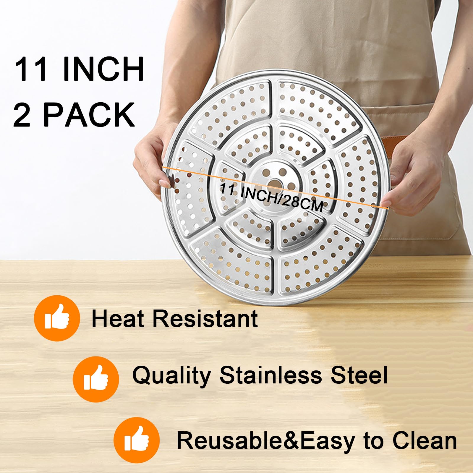 Snapklik.com : 2 Pack 11 Inch(28cm) Stainless Steel Pressure Canner ...