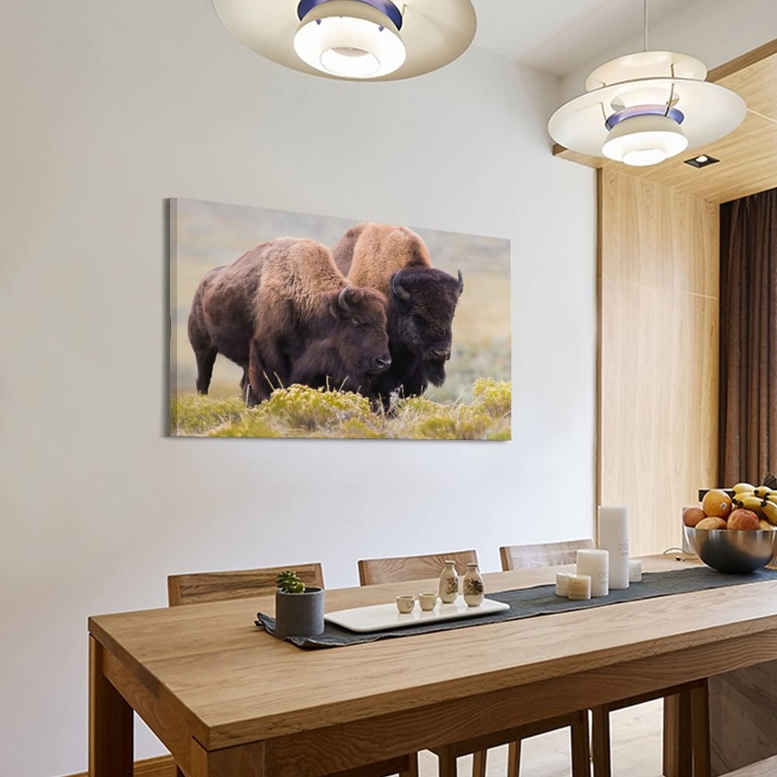 ZENGYL Poster Su Tela 30x45 Cm Con Due Porcellini D'India - Quadro Estetico Per Camera Da Letto