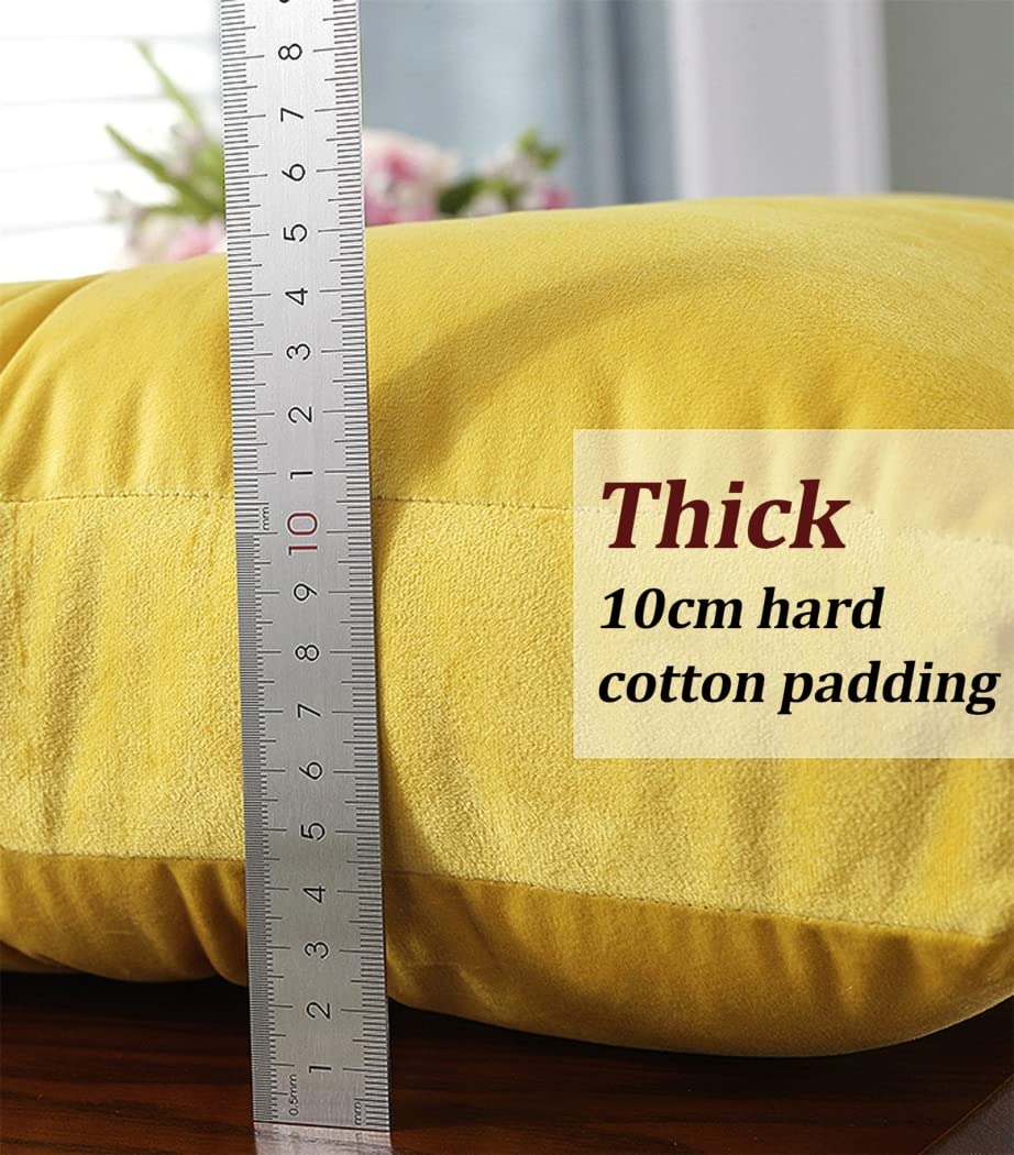 Generic Cuscini Per Sedie Quadrato Spesso, Pile Olandese in Tinta Unita Con Cuscino Seduta Con Maniglia Cuscino Da Pavimento Meditazione Per Arredamento Casa Balcone Soggiorno,Caffè,40 * 40cm(2pcs)