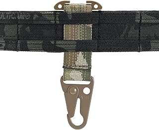 Tactical Gear Molle Clash Hook,Molle Belt Clip with Tee Mount,Tactical Snap Hook Battle Belt Accessories for Gloves Keychains - mysumtac