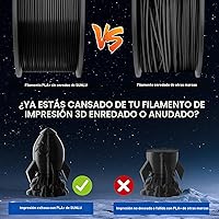 Vista 4 de SUNLU - Paquete de filamentos PLA de 0.06 pulgadas, para impresora 3D, multicolor, rollo ordenado, empaquetado de manera individual al vacío, 8