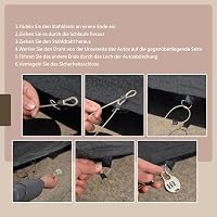 Generic Autótakaró Volkswagen VW Touran 2003-2024 Modellekhez - Vízálló, Szélálló, UV-védelem, Pamut Béléssel, Cipzáras Ajtónyílással, Feket 6