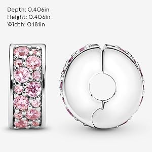 Amazon | [パンドラ] Pandora Pink Shining Elegance クリップ