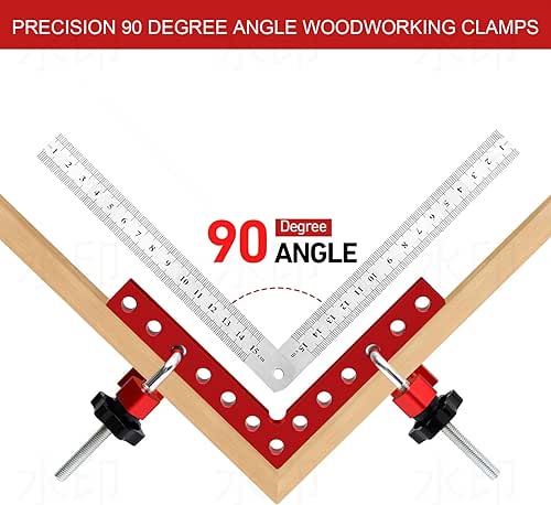 90 Degree Clamps for Woodworking, Corner Clamps,4Pack 5.5Inch Aluminum Alloy