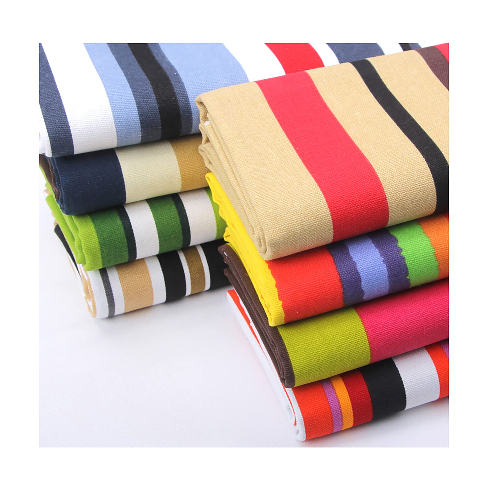 Tela a Rayas para Tapicería Tela de Lona Material de Algodón para Manteles, Cortinas y Cojines: Resistente y Duradera, 150 cm de Ancho por Metro (Color: 1#) (5#)