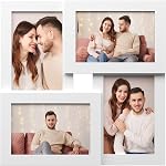 SONGMICS Collage Cadres d'image, 4x6 pour le décor mural 9 Pack, Assemblage requis, Encre noire URPF029B01