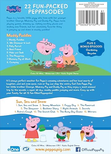 Vista 2 de Peppa Pig Muddy Puddles Sun Sea and Snow DVD