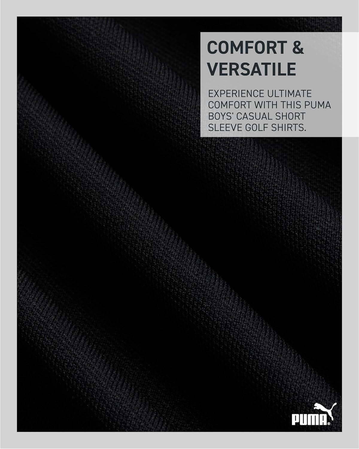 PUMA Boys Polo Shirt - Dry Fit Performance Button Closure Collared Short Sleeve Golf Polo Shirts for Boys (Sizes: 8-20) - Image 4