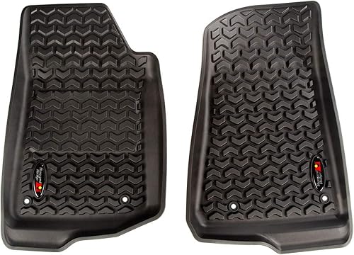 Rugged Ridge - Revestimiento de piso, JL y JLU, solo frontal, Negro