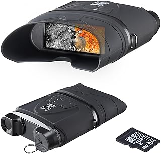 Nightfox Corsac 2 1080p HD Digital Infrared Night Vision Goggles | Records 1080p HD Footage, 32GB Memory | 200yd+ Range | Dual Lens Extra-Large Viewing Screen | NVG Night Vision Binoculars with Camera - NIGHTFOX