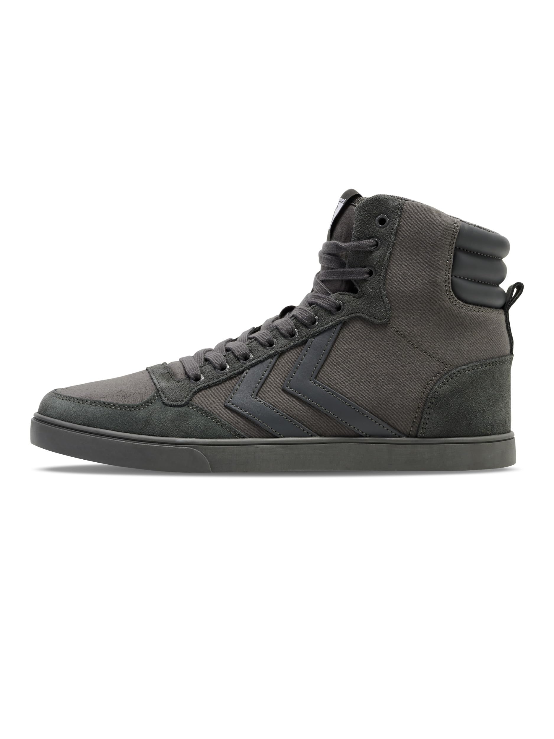 Hummel Unisex Slimmer Stadil Tonal High Hi-Top Trainers, Grey Castle Rock, 7.5 UK