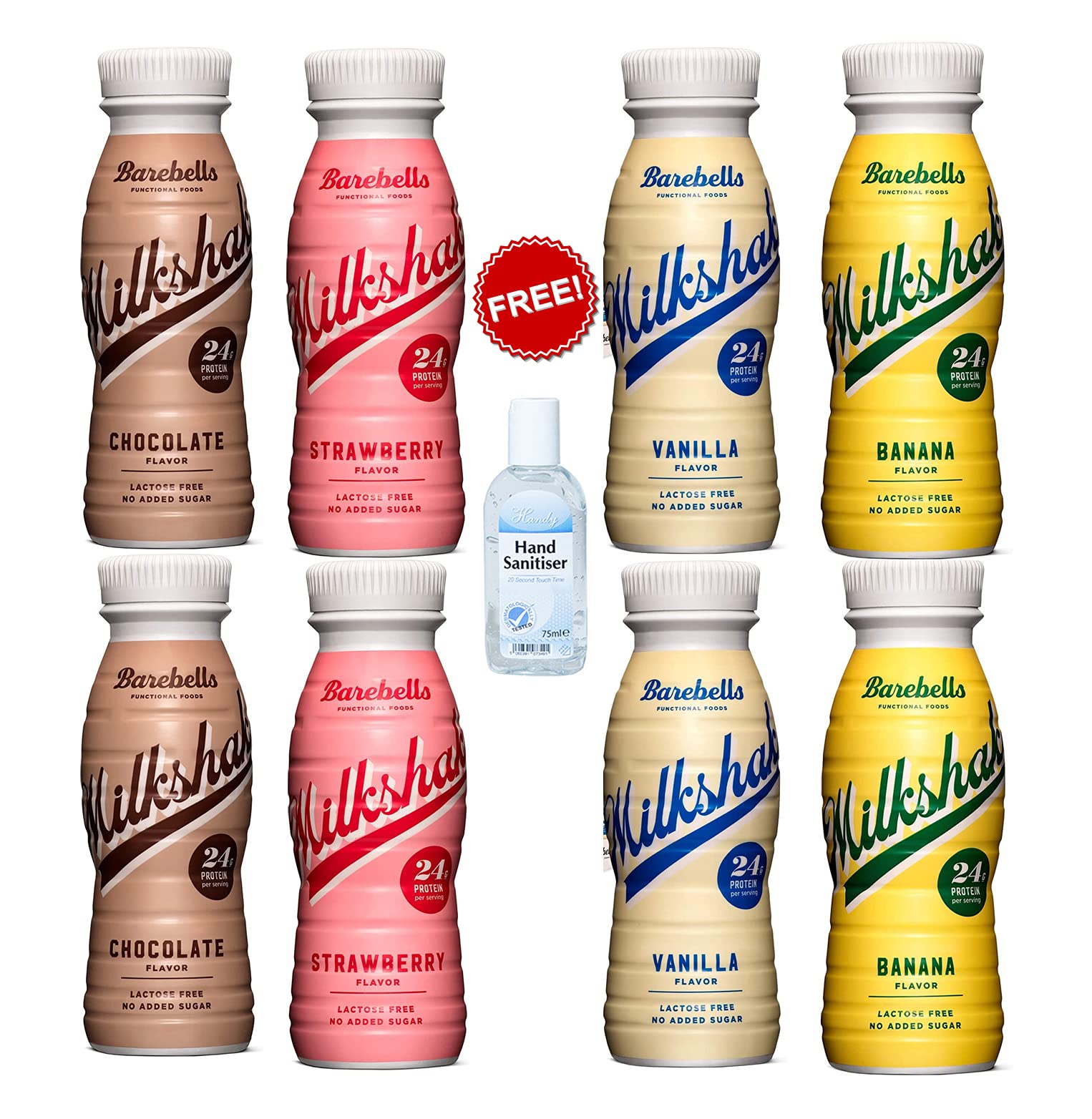 Buy Barebells Protein Milkshake Mixed Selection Bundle Pack 8 x 330ml Bottles High Protein