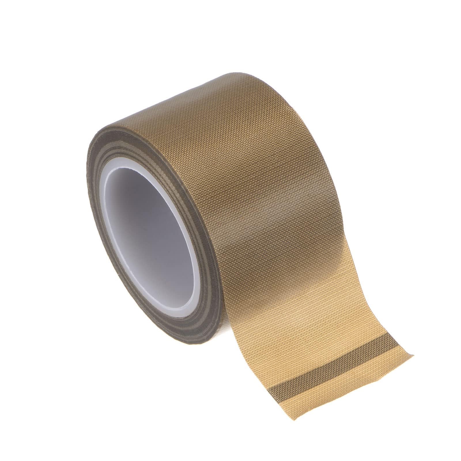Boxonly Fiberglass Cloth Roll Crossweave Reinforced Tape Heavy-Duty Clear Fiberglass Filament Strapping Bi-Directional Industrial Strength Bundling & Shipping Tape, 0.13mm*38mm*10m, Brown, 1 Roll