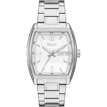 RELIC by Fossil Nicholas Three-Hand Day-Date Stainless Steel Watch