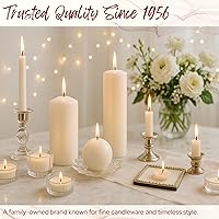 Vista 5 de Biedermann & Sons Snuggers de espuma para velas (blanco), juego de 8 piezas, insertos flexibles reutilizables de 1.5 pulgadas para asegurar