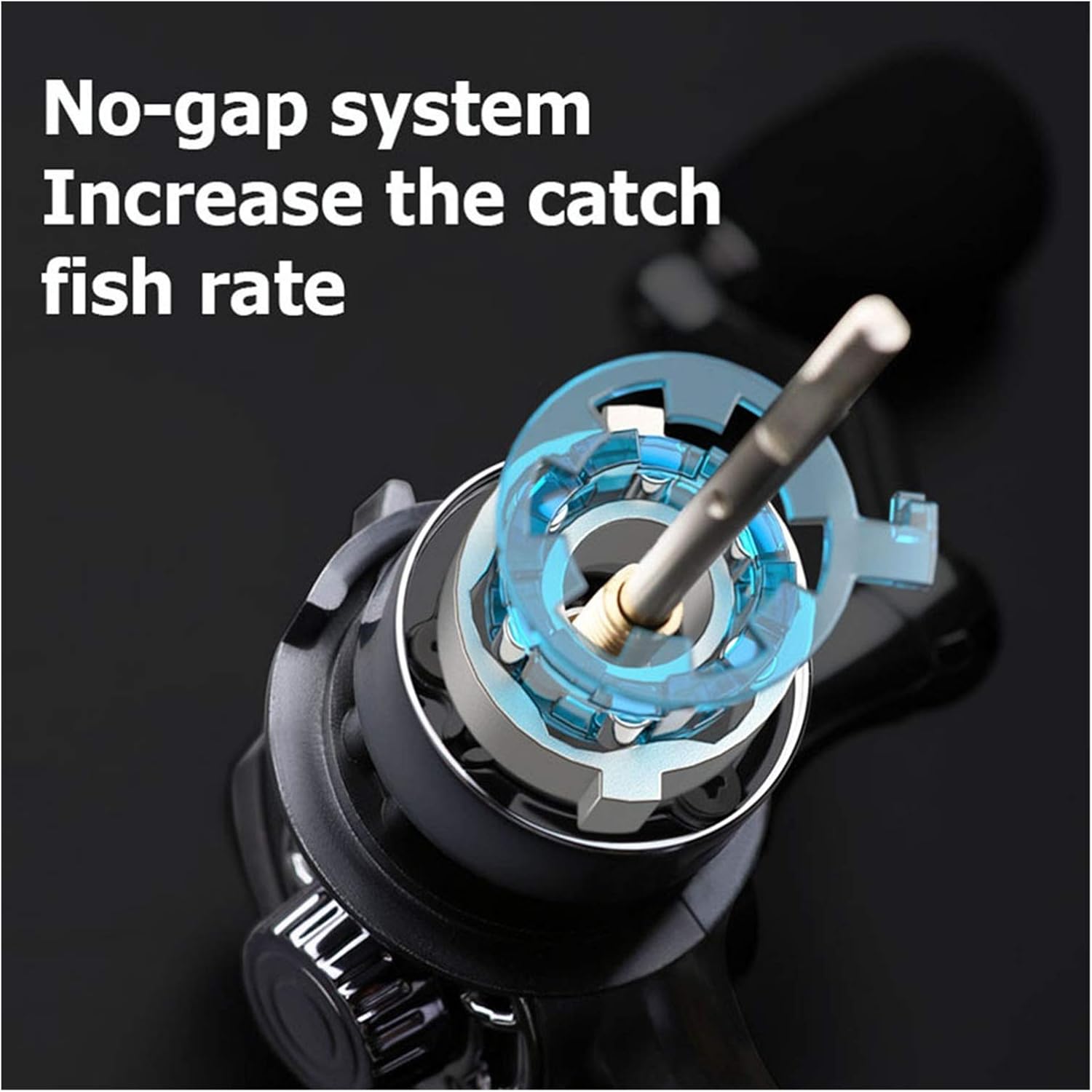 Fishing Reels Fishing Reel JK1000-4000 Spinning Reel Powerful Brake System Oblique Metal Spool Reel Fishing Saltwater Reel for Inshore Boat Rock Freshwater Saltwater
