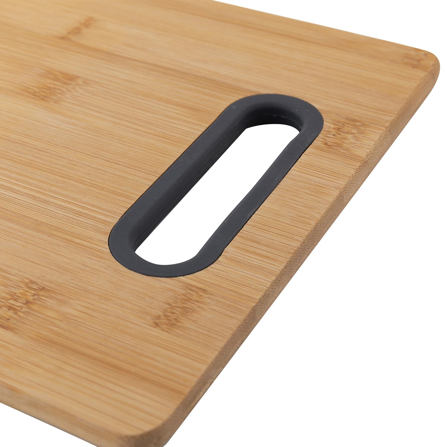 Tagliere In Bamb&ugrave; Florina 40x29 Cm - Antibatterico Con Manico In Silicone