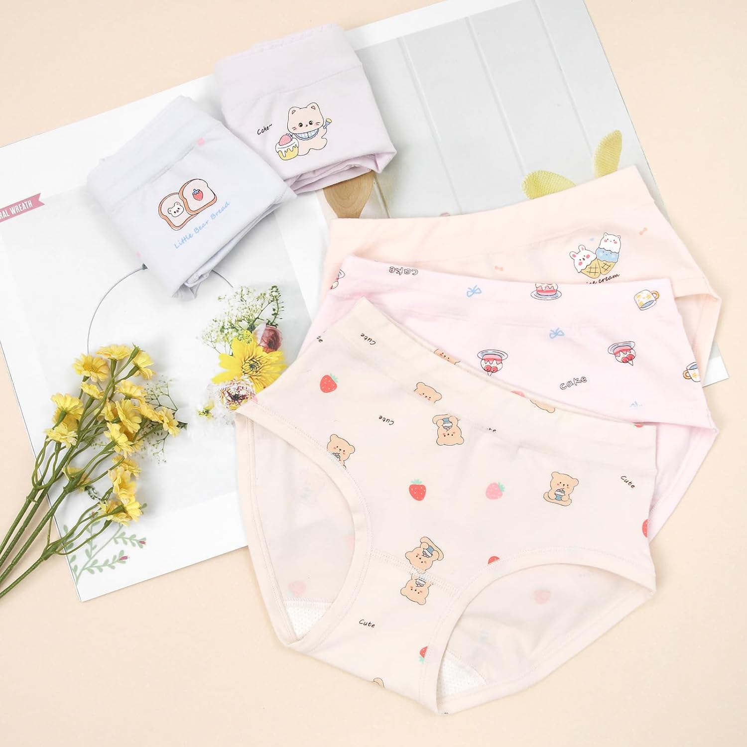 Little Girl Underwear Toddler Panties Big Kids Undies Soft 95% Cotton - Image 2