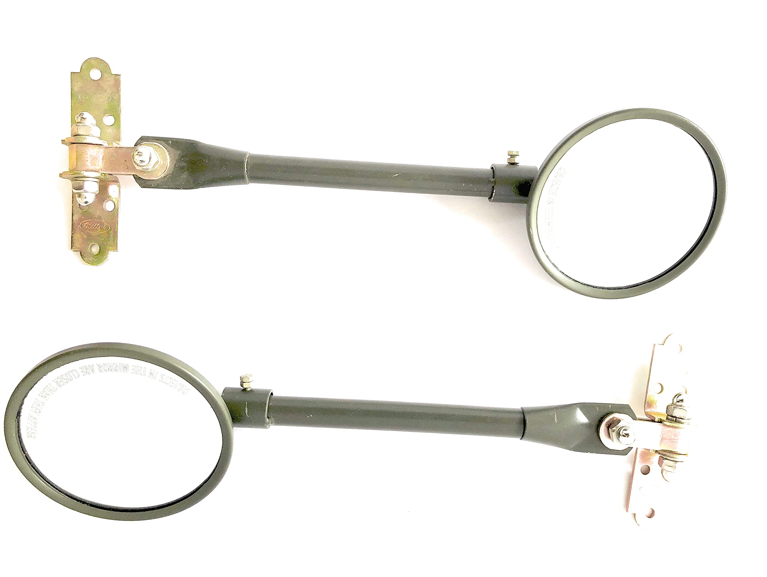 THE BEST STORE Adjustable Side Mirror and Bracket for Willys Jeep CJ 3B, Ford GPW, Jonga (Set of 2) | Olive Green | Jeep Spare Parts and Accessories-image-39