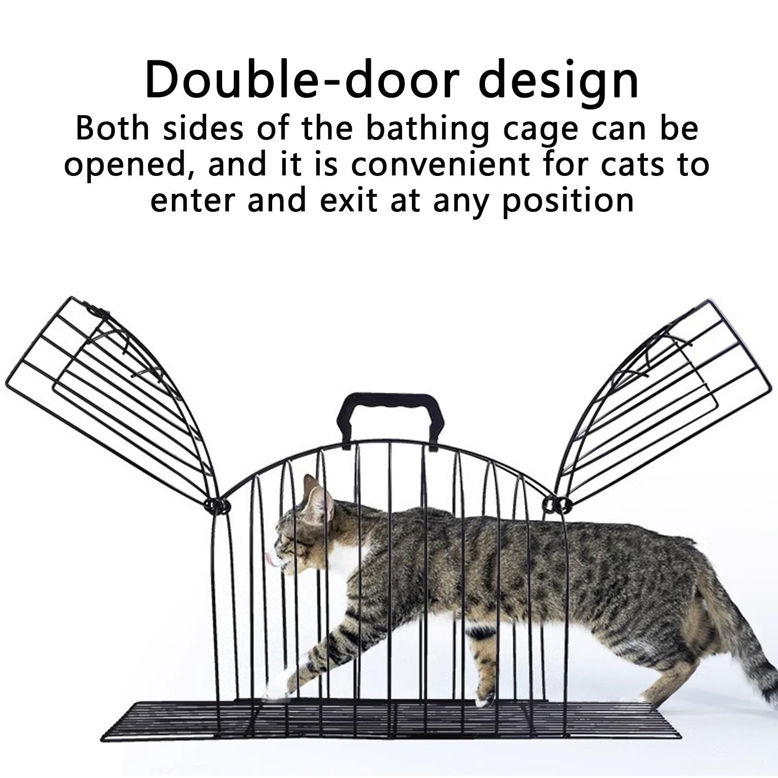Gabbia per gatti che soffia, gabbia da bagno per gatti in rete per animali domestici, gabbia per animali domestici, rete per cani, cuccioli, gatti, toelettatura doccia, gabbia da bagno per cani di