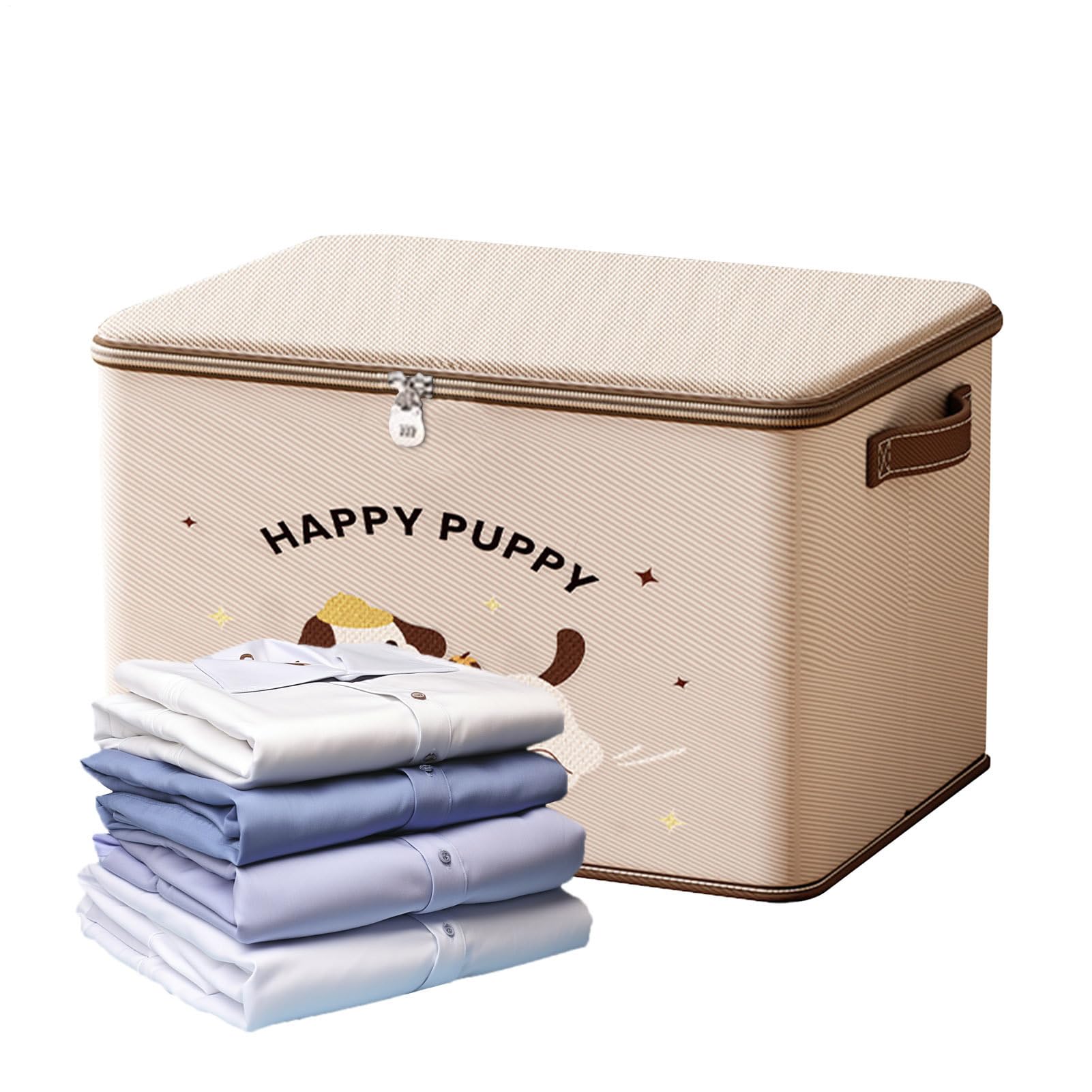 Boîte verrouillable étanche et robuste avec motif chiot