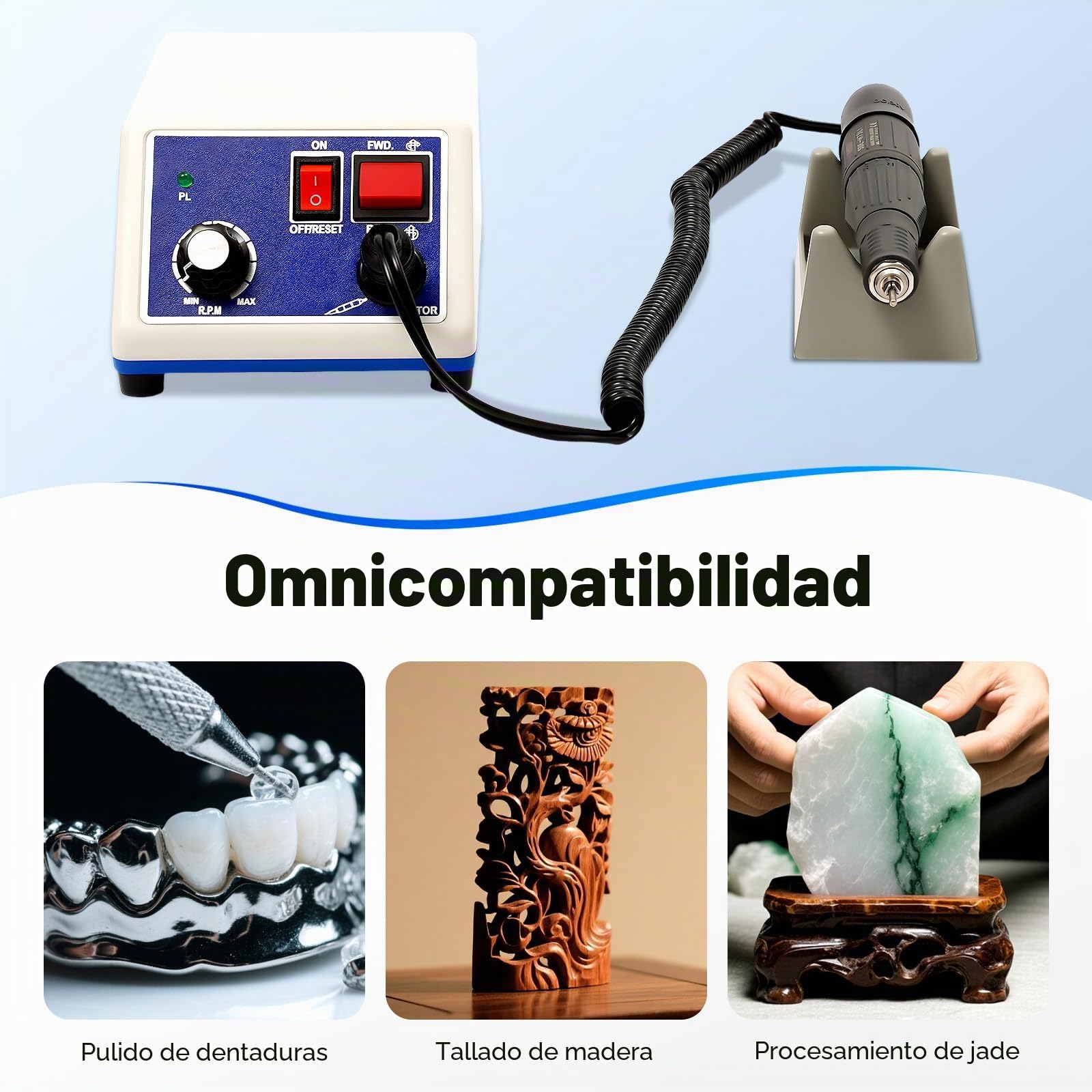 Máquina pulidora de micromotor micromotor Dental Marathon 35000 RPM para laboratorios dentales y clínicas, corte, rectificado y pulido