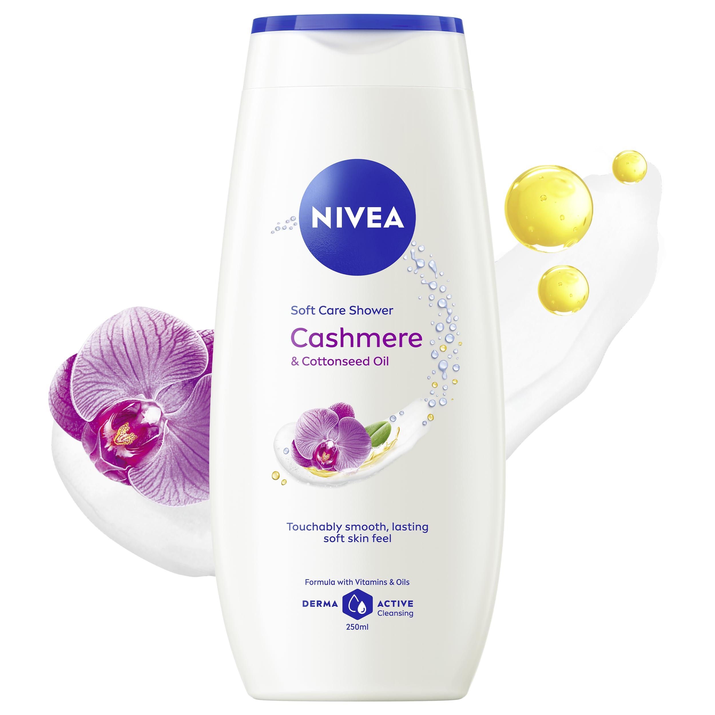 Nivea Shower Gel Cashmere & Cotton Seed Oil 250ml x 3